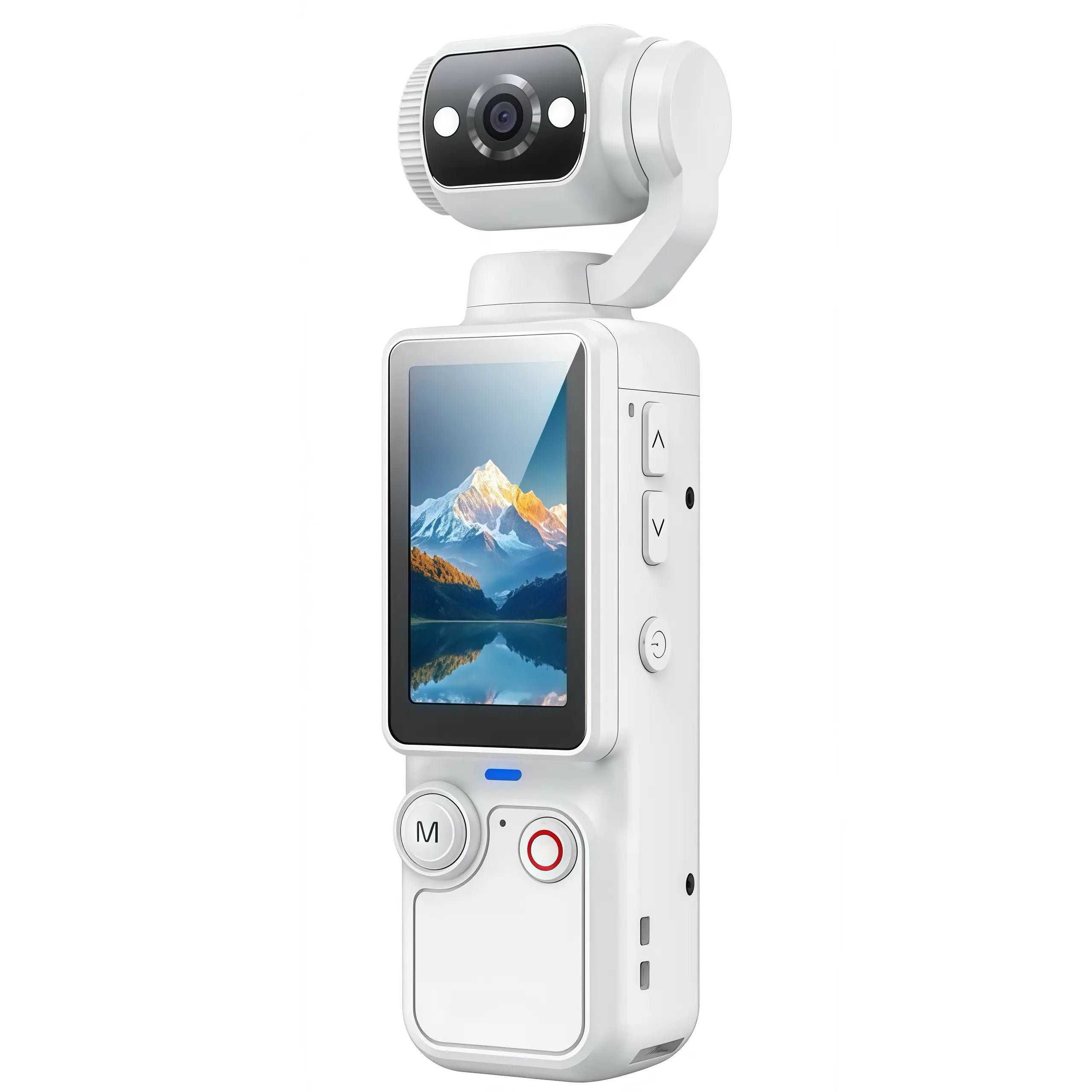 Portable Ultra HD Video Recorder with 180° Rotating Lens, Handheld Stabilizer Pocket Camera, Full Body Camera for Vlogging, Travel & Daily Life Recording, USB Rechargeable, Black, Vlogging Camera, Modern Gadget, Durable Construction, Camcorder Tiktokshops