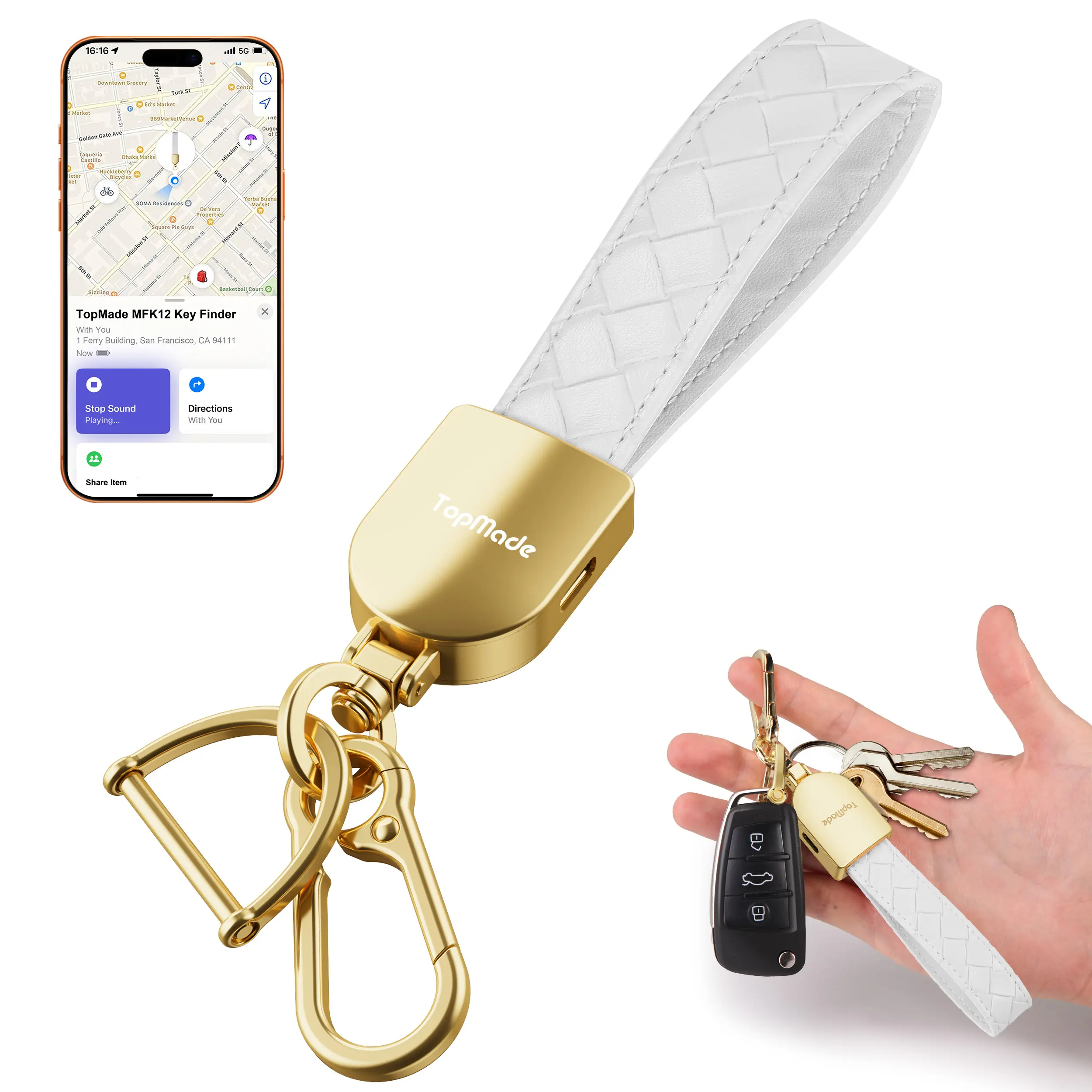 Aegis Leather Key Tracker (Apple Find My / Bluetooth)
