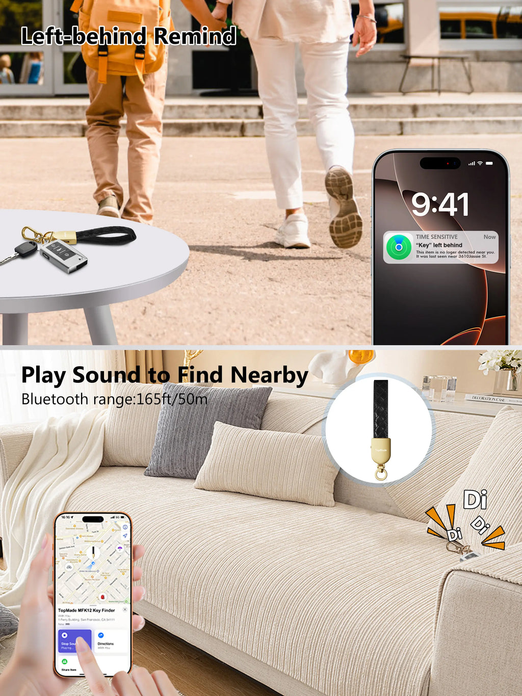 Aegis Leather Key Tracker (Apple Find My / Bluetooth)