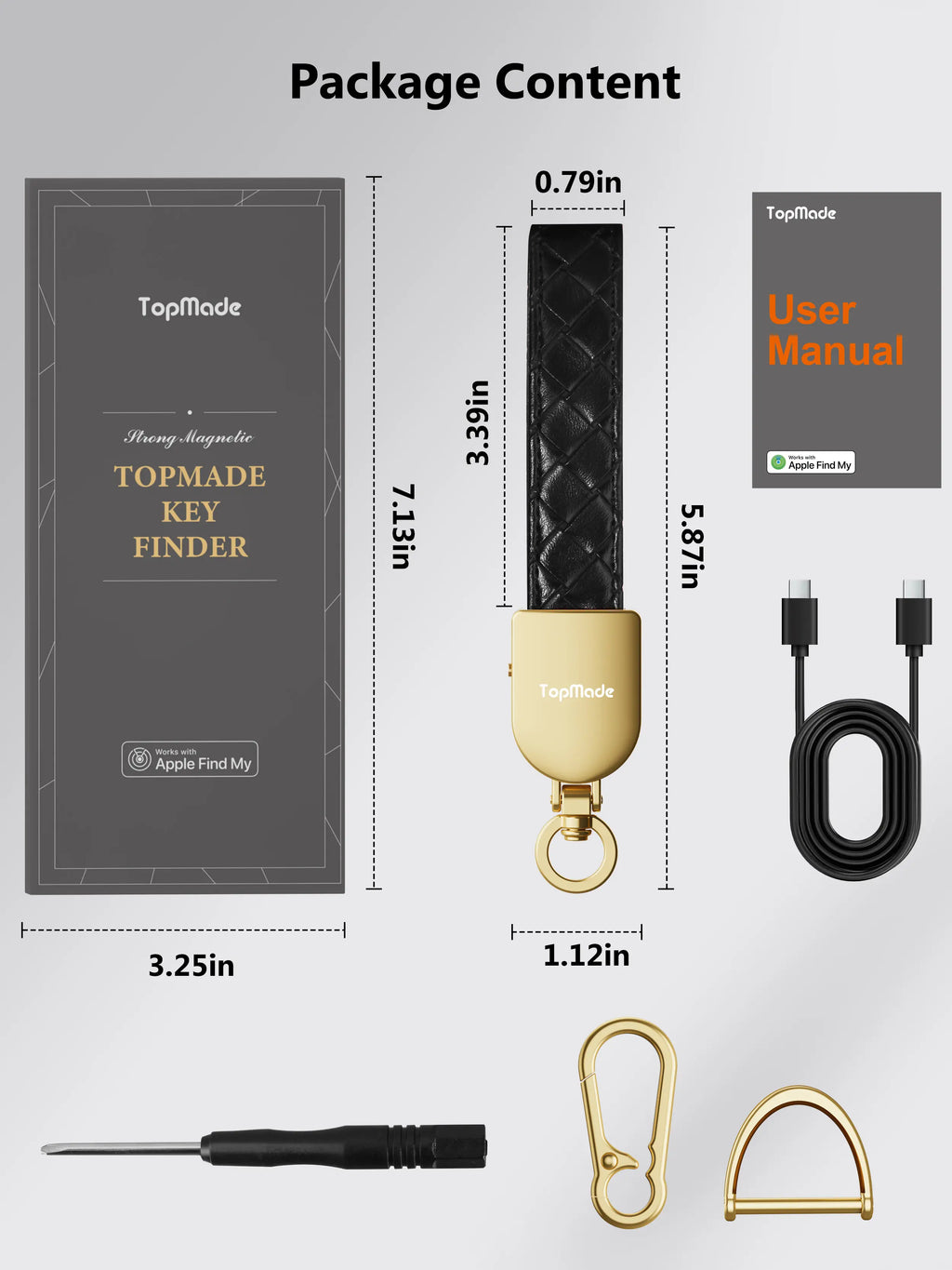 Aegis Leather Key Tracker (Apple Find My / Bluetooth)