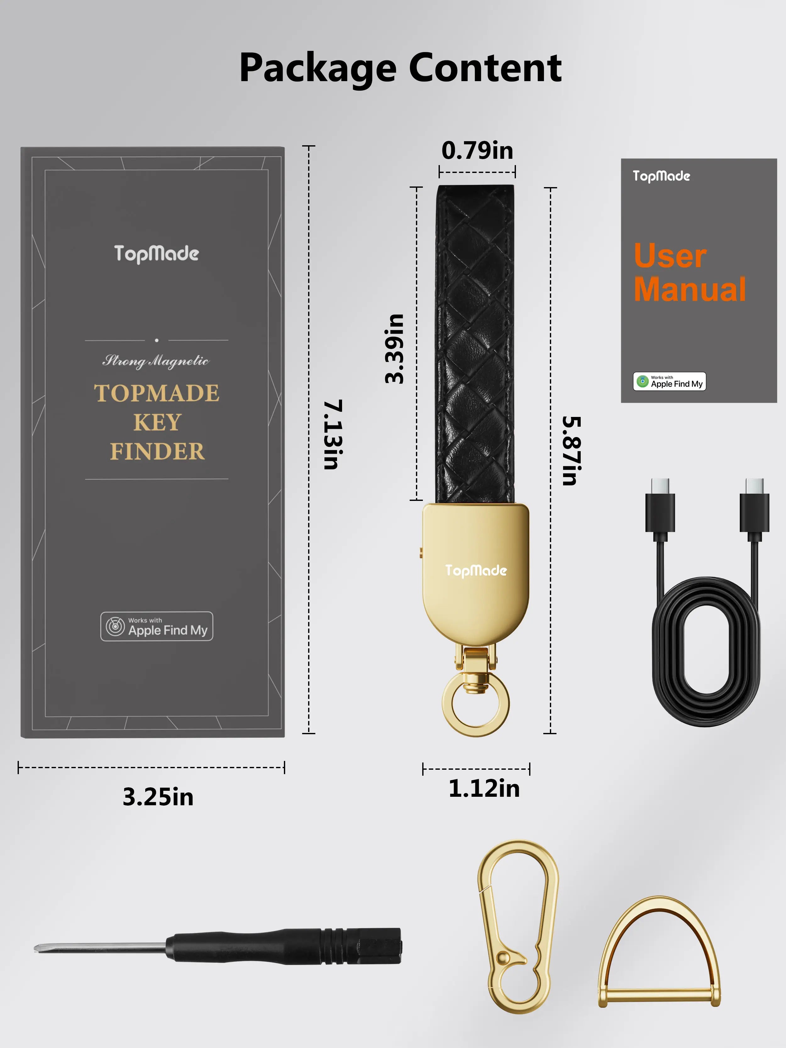 Aegis Leather Key Tracker (Apple Find My / Bluetooth)